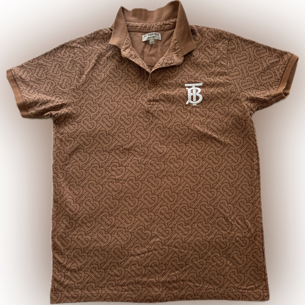Burberry Monogram Brown Polo Shirt